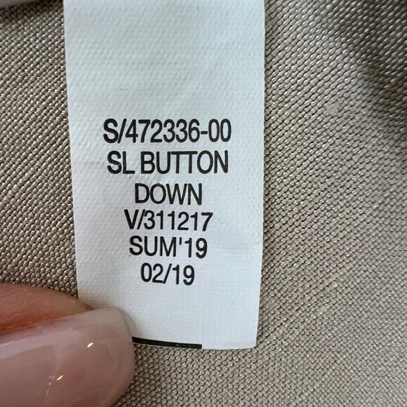 Banana Republic Beige 0 Button Down Midi Dress Detachable Straps Square Neck - Picture 9 of 9